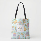 Magic Books Tote Bag Girly Mint Green (Voorkant)