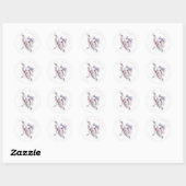 Magic Bow Bunny - Dreamy Fantasy Adventure Kawaii  Ronde Sticker (Vel)