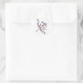 Magic Bow Bunny - Dreamy Fantasy Adventure Kawaii  Ronde Sticker (Tas)
