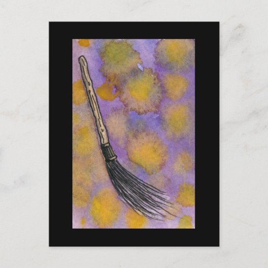 Magic Broom Briefkaart (Voorkant)