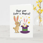 Magic Bunnies Holiday Card Kaart (Gele Bloem)