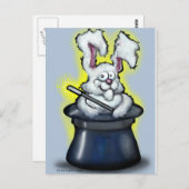 Magic Bunny Briefkaart (Voorkant / Achterkant)