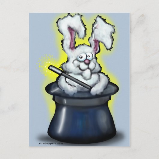 Magic Bunny Briefkaart (Voorkant)