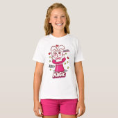 Magic Bunny Funny Schattige T-shirt (Voorkant volledig)