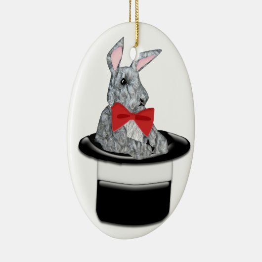 Magic Bunny Keramisch Ornament (Rechts)
