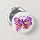 Magic Butterfly Ronde Button 5,7 Cm (Voorkant /achterkant)