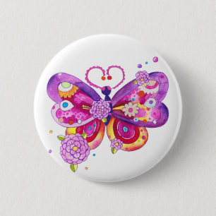 Magic Butterfly Ronde Button 5,7 Cm