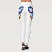 Magic Butterfly Waterverf Art Leggings, M Leggings (Achterkant)