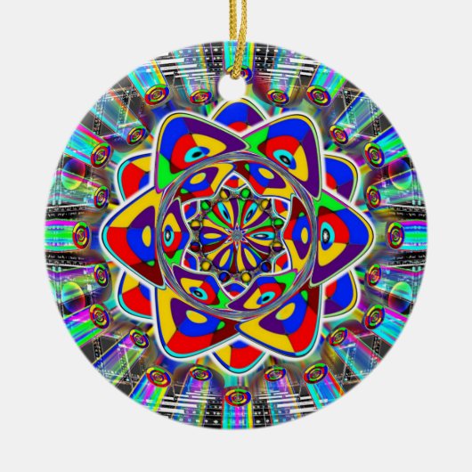 Magic Button Ketting of Keramisch Ornament (Voorkant)