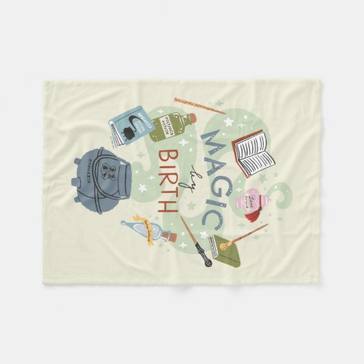 Magic by Birth Graphic Fleece Deken (Voorkant (Horizontaal))