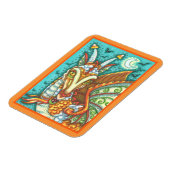 MAGIC CANDY CORN DRAGON, HALLOWEEN FANTASY BEAST MAGNEET (Linkerzijde)