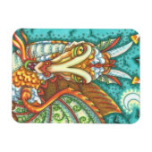 MAGIC CANDY CORN DRAGON, HALLOWEEN FANTASY BEAST MAGNEET (Horizontaal)
