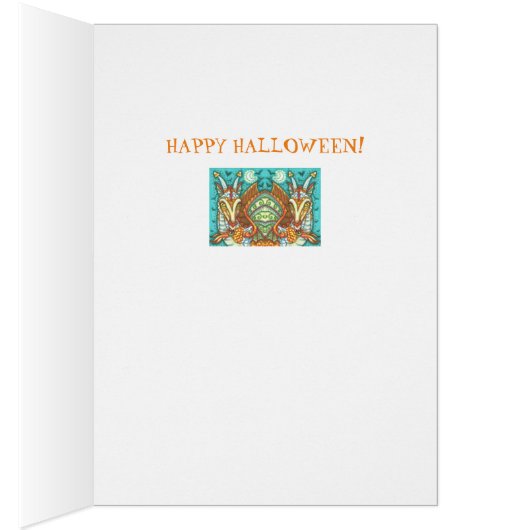 MAGIC CANDY CORN DRAGON, HALLOWEEN FANTASY CARD (Binnen (Rechts))