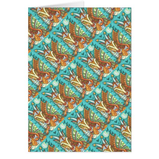 MAGIC CANDY CORN DRAGON, HALLOWEEN FANTASY CARD (Voorkant)