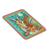 MAGIC CANDY CORN DRAGON, HALLOWEEN FANTASY MAGNEET (Rechterzijde)
