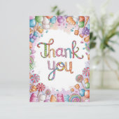 Magic Candyland Bedankkaart (Staand voorkant)