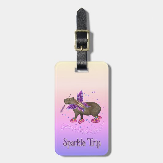 Magic capyfairy bagagelabel (Voorkant verticaal)