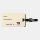 Magic capyfairy bagagelabel (Achterkant horizontaal)