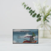 Magic Carpet Cat, sjabloon voor visitekaartjes (Staand voorkant)