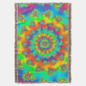 Magic Carpet Vortex Fractal Deken (Voorkant Verticaal)