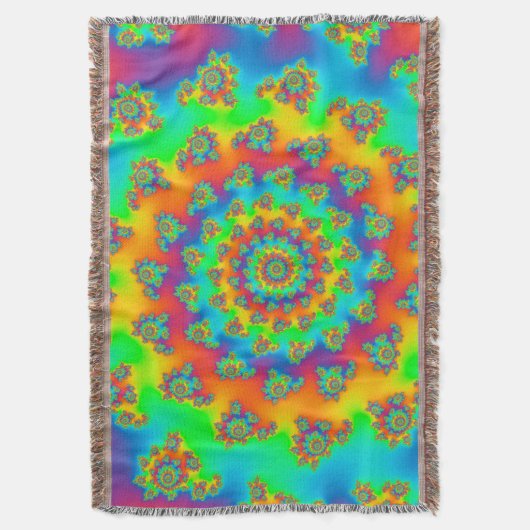 Magic Carpet Vortex Fractal Deken (Voorkant Verticaal)