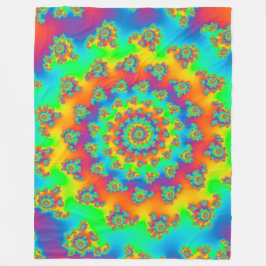 Magic Carpet Vortex Fractal Fleece Deken