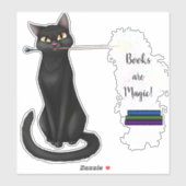 Magic Cat Books Sticker (Vel)