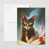 Magic Cat Briefkaart (Voorkant / Achterkant)