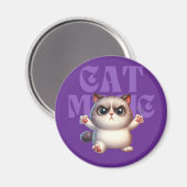 Magic Cat Fun Magnet (Voorkant / Achterkant)