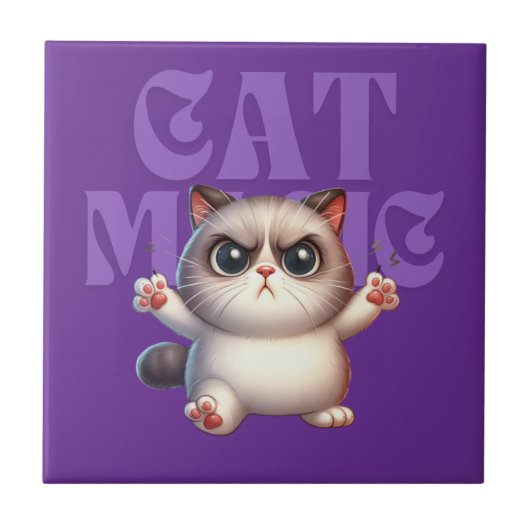 Magic Cat Keramische Tegel Tegeltje (Voorkant)