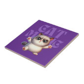 Magic Cat Keramische Tegel Tegeltje (Zijkant)
