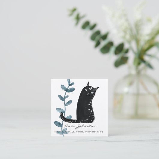 Magic Cat Square Visitekaartje (Staand voorkant)
