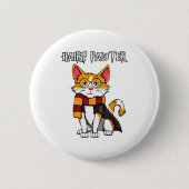 Magic Cat With Gles , Funny Pawter Funny Ronde Button 5,7 Cm (Voorkant)