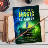 Magic Cauldron Green Blue Witch Wizard Spell Bday Kaart