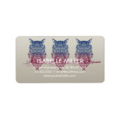 Magic Celtic owl Etiket (Voorkant)