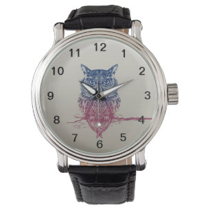 Magic Celtic owl Horloge