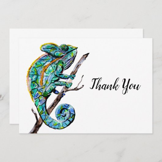 Magic Chameleon Bedankkaart (Voorkant / Achterkant)
