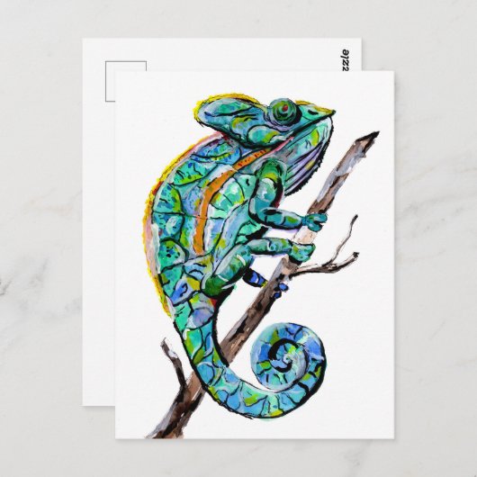 Magic Chameleon Briefkaart (Voorkant / Achterkant)