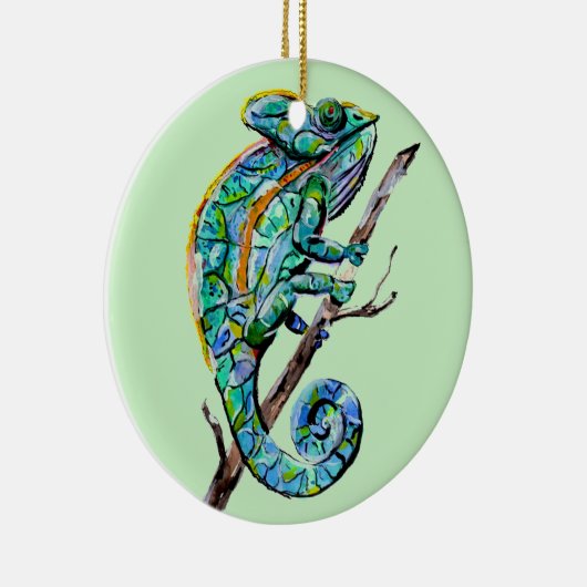 Magic Chameleon Keramisch Ornament (Rechts)