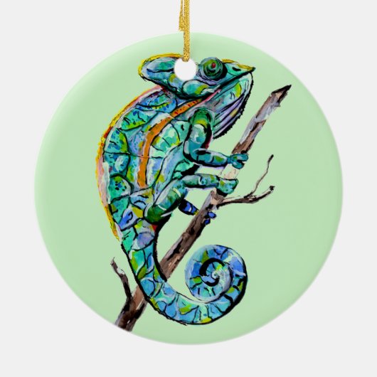Magic Chameleon Keramisch Ornament (Achterkant)