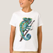 Magic Chameleon Kinderen T-Shirt (Voorkant)