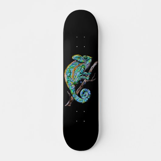 Magic Chameleon Persoonlijk Skateboard (Voorkant)