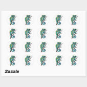Magic Chameleon Ronde Sticker (Vel)