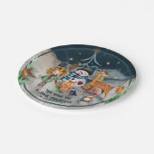 Magic Christmas Friends gepersonaliseerd Papieren Bordje (Gekanteld)