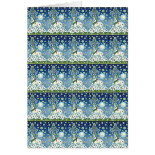 MAGIC CHRISTMAS UNICORN HOLIDAY GREETCARD B (Voorkant)