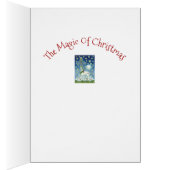MAGIC CHRISTMAS UNICORN HOLIDAY GREETCARD V (Binnen (Rechts))