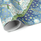 MAGIC CHRISTMAS UNICORN VAKANTIE INPAKPAPIER (Rol Hoek)