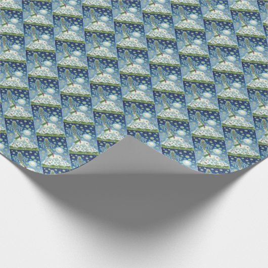 MAGIC CHRISTMAS UNICORN VAKANTIE INPAKPAPIER (Hoek)