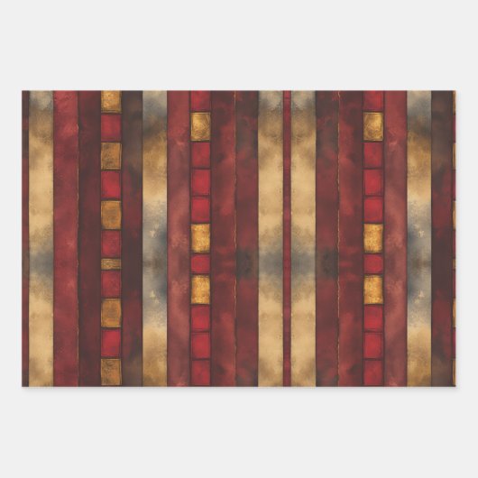 Magic Christmas Wrapping Paper Flat Sheet Set of 3 (Voorkant 2)