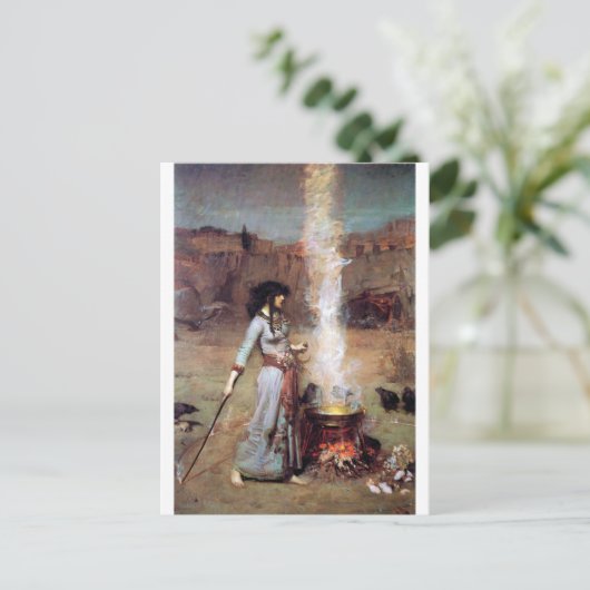 Magic Circle, John William Waterhouse Briefkaart (Staand voorkant)